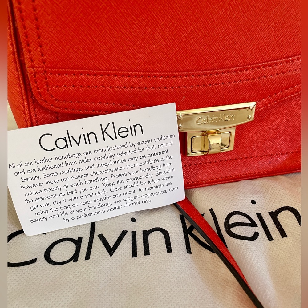 Calvin Klein Orange Crossbody Small Bag